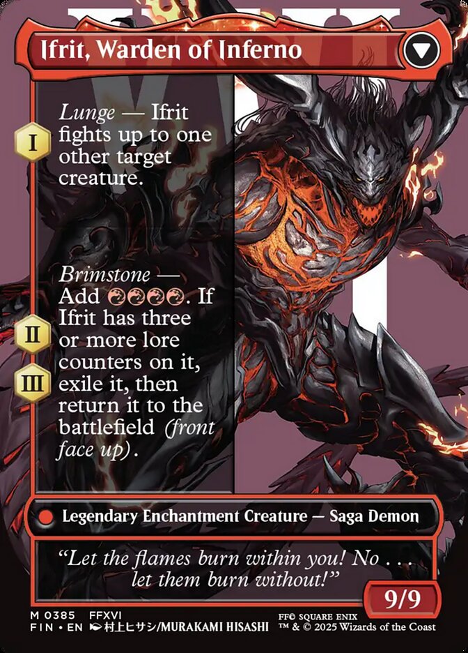 Clive, Ifrit's Dominant // Ifrit, Warden of Inferno - Final Fantasy – MTG Proxy Card