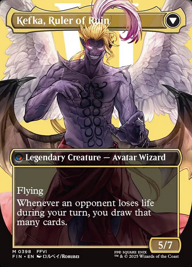 Kefka, Court Mage // Kefka, Ruler of Ruin - Final Fantasy – MTG Proxy Card