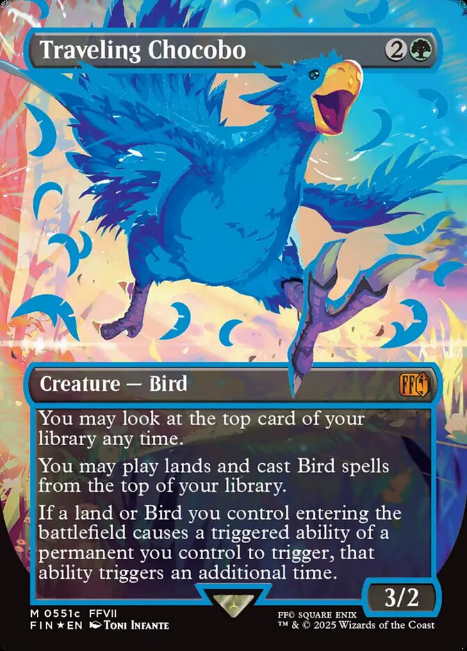 Traveling Chocobo - Final Fantasy (Foil) – MTG Proxy Card