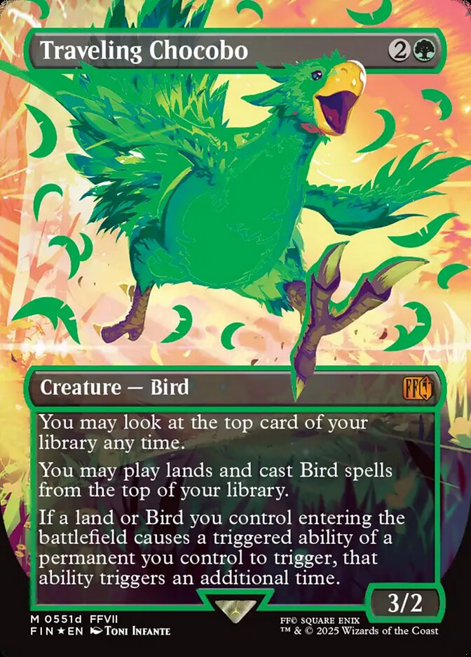 Traveling Chocobo - Final Fantasy (Foil) – MTG Proxy Card