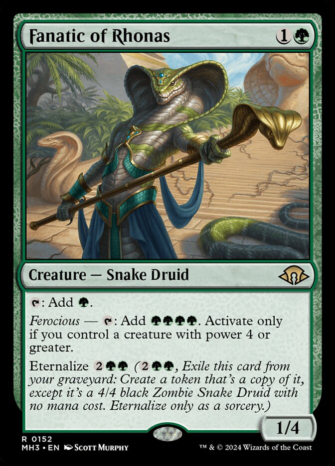 Fanatic of Rhonas - Modern Horizons 3 – MTG Proxy Card