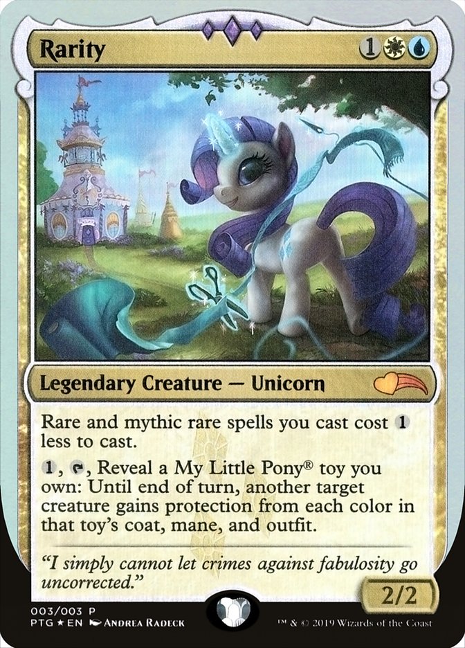 Rarity - Ponies: The Galloping (Foil) – MTG Proxy Card
