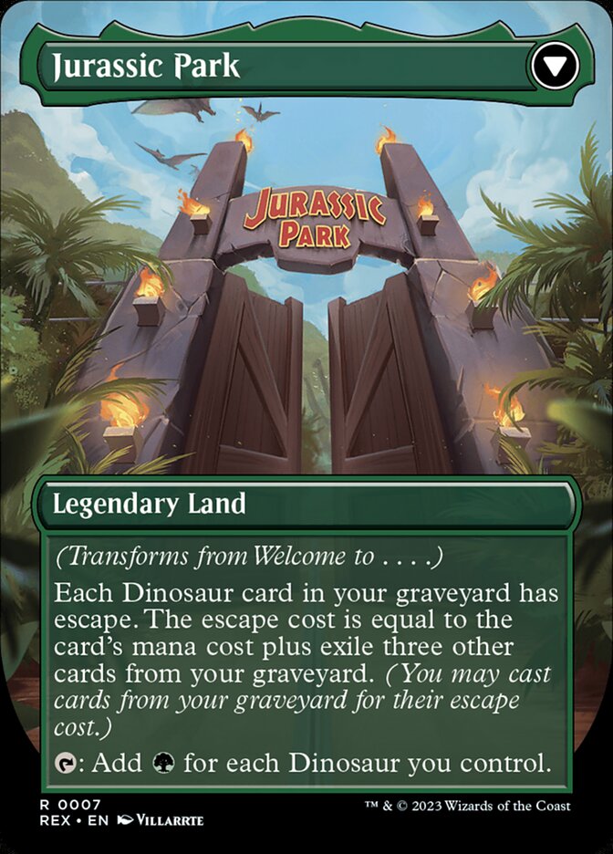 Welcome to . . . // Jurassic Park - Jurassic World Collection – MTG Proxy Card
