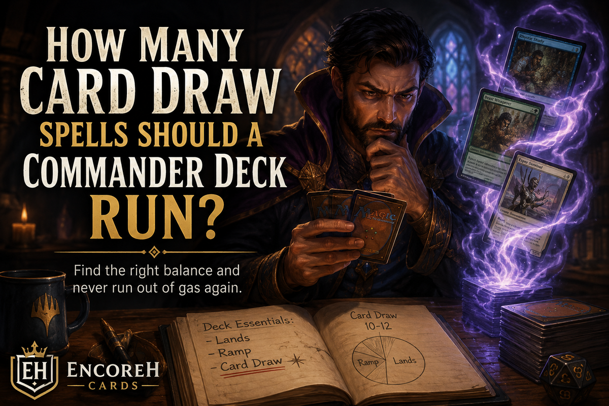 How many card draw spells should a Commander deck run guide featuring card advantage, deckbuilding fundamentals, and EDH consistency strategies.