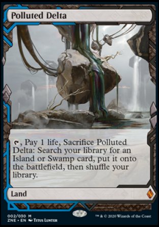 Polluted Delta proxy card MTG Zendikar Rising Expeditions