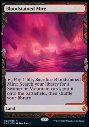 Bloodstained Mire proxy card MTG Zendikar Rising Expeditions