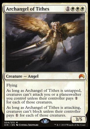 Archangel of Tithes proxy card MTG Magic Origins