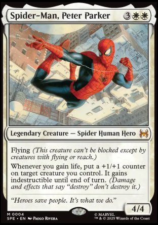 Spider-Man, Peter Parker proxy card MTG Marvel's Spider-Man Eternal