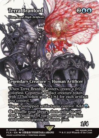 Terra Branford // Urza, Lord High Artificer proxy card MTG Final Fantasy: Through the Ages