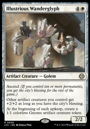 Illustrious Wanderglyph proxy card MTG The Lost Caverns of Ixalan Commander