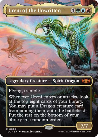 Ureni of the Unwritten proxy card MTG Tarkir: Dragonstorm Commander
