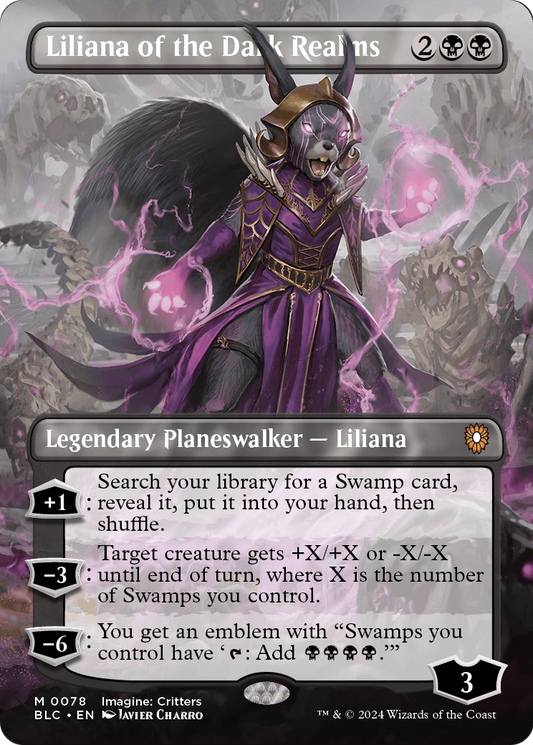 Liliana of the Dark Realms MTG proxy card