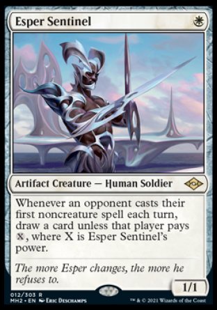 Esper Sentinel proxy card MTG Modern Horizons 2