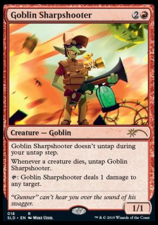 Goblin Sharpshooter proxy card MTG Secret Lair Drop