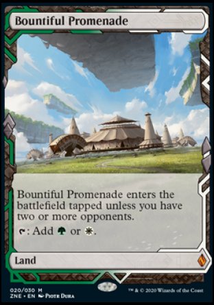 Bountiful Promenade proxy card MTG Zendikar Rising Expeditions