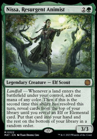 Nissa, Resurgent Animist proxy card MTG March of the Machine: The Aftermath