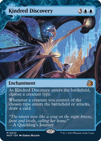 Kindred Discovery proxy card MTG Wilds of Eldraine: Enchanting Tales