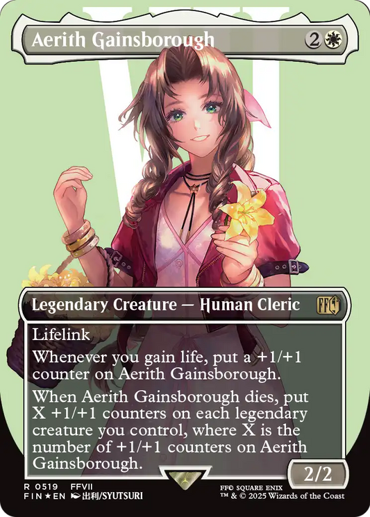 Aerith Gainsborough MTG proxy card