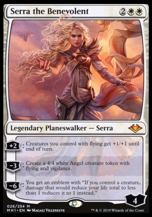 Serra the Benevolent proxy card MTG Modern Horizons