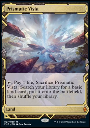 Prismatic Vista proxy card MTG Zendikar Rising Expeditions
