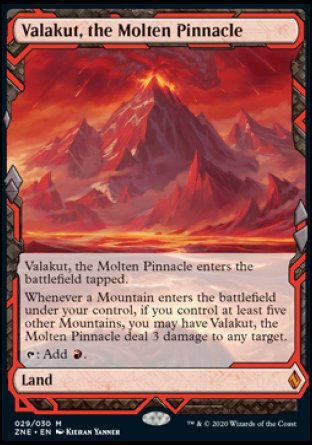 Valakut, the Molten Pinnacle proxy card MTG Zendikar Rising Expeditions