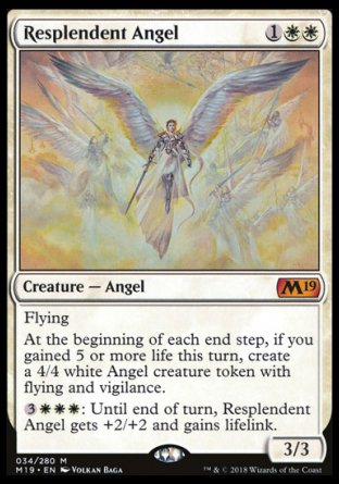 Resplendent Angel proxy card MTG Core Set 2019