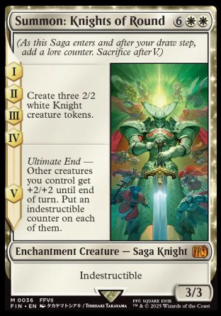 Summon: Knights of Round proxy card MTG Final Fantasy