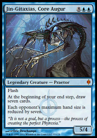 Jin-Gitaxias, Core Augur proxy card MTG New Phyrexia