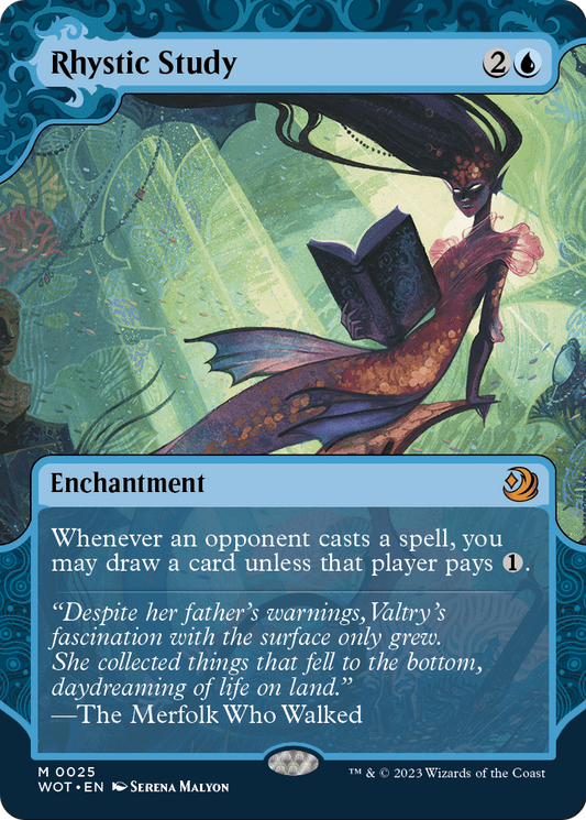 Rhystic Study MTG proxy card