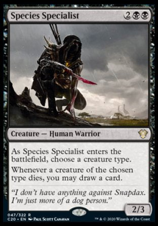 Species Specialist proxy card MTG Commander 2020