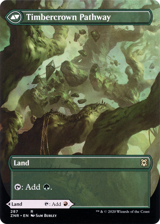 Timbercrown Pathway - back face MTG proxy card
