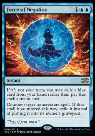 Force of Negation proxy card MTG Double Masters 2022