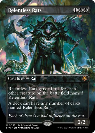 Relentless Rats proxy card MTG Special Guests