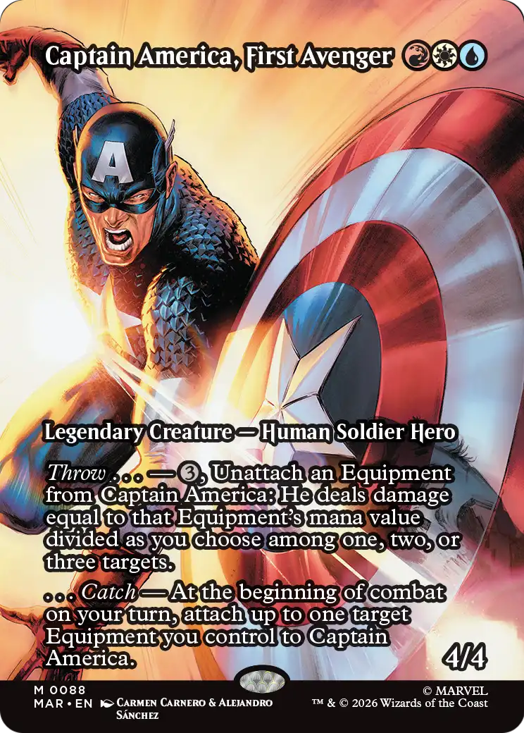 Captain America, First Avenger MTG proxy card