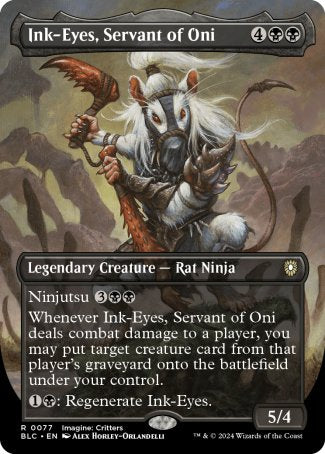 Ink-Eyes, Servant of Oni proxy card MTG Bloomburrow Commander