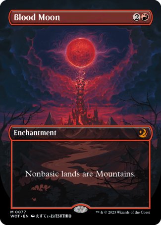 Blood Moon proxy card MTG Wilds of Eldraine: Enchanting Tales