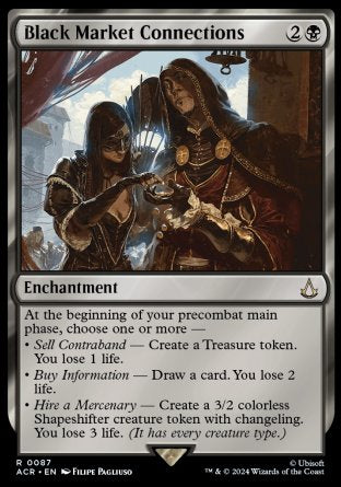 Black Market Connections proxy card MTG Assassin's Creed