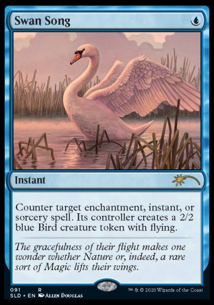 Swan Song proxy card MTG Secret Lair Drop