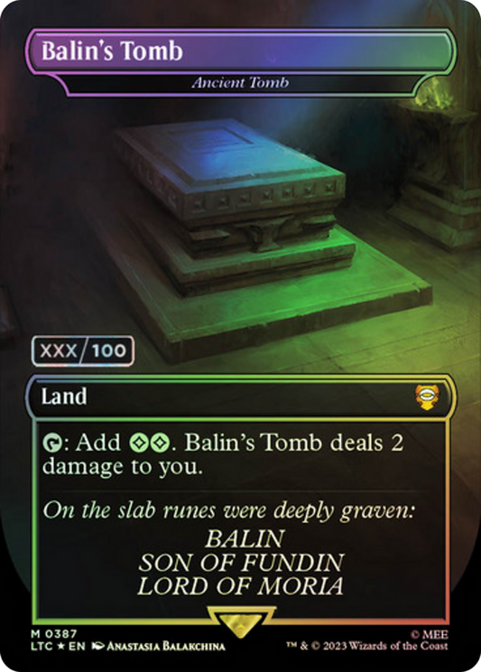 Ancient Tomb “Balin's Tomb” MTG proxy card