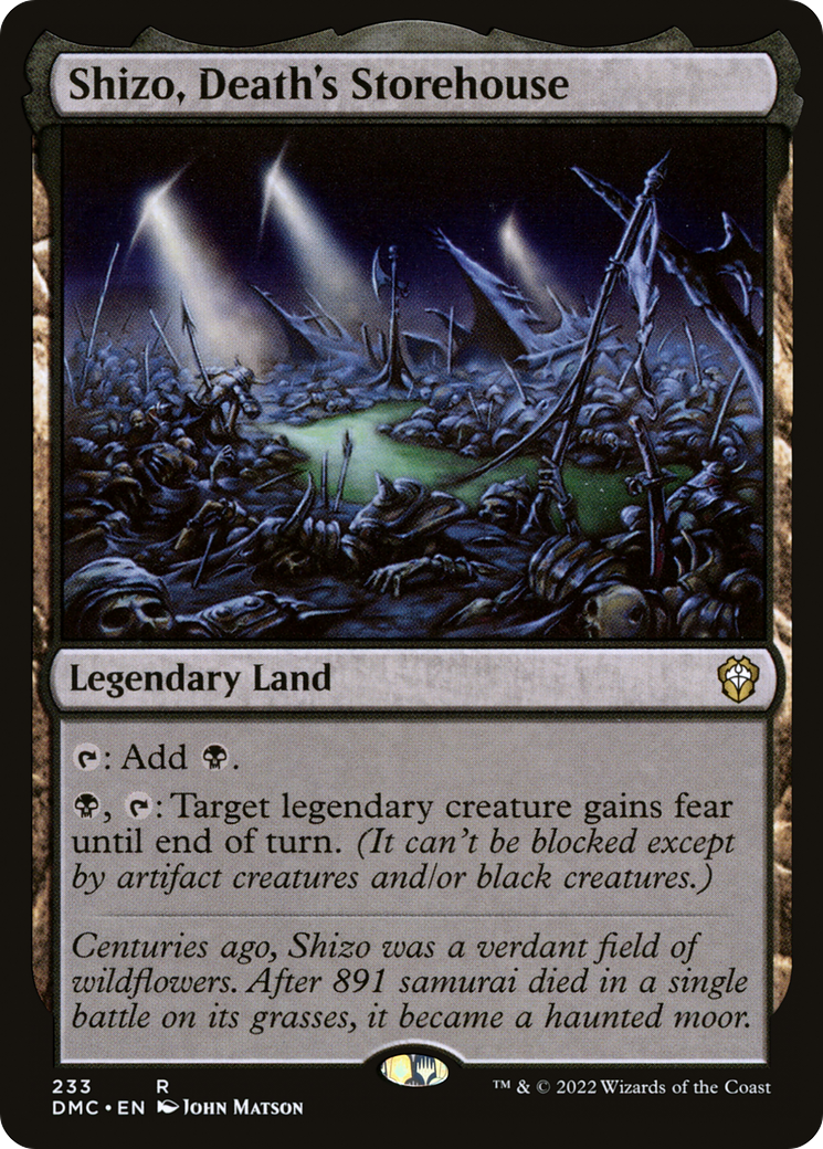 Shizo, Death's Storehouse MTG proxy card