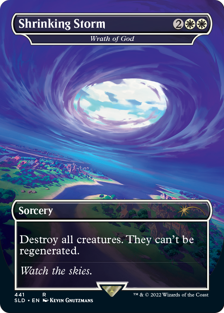 Wrath of God “Shrinking Storm” MTG proxy card