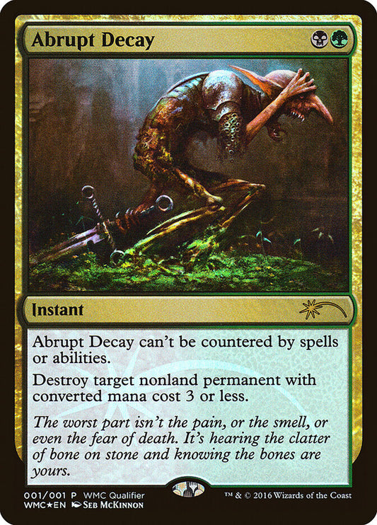 Abrupt Decay MTG proxy card