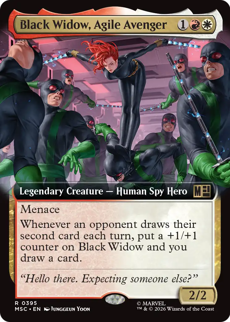 Black Widow, Agile Avenger MTG proxy card