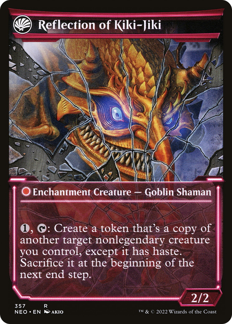 Reflection of Kiki-Jiki - back face MTG proxy card