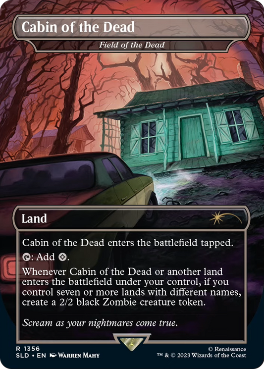 Field of the Dead “Cabin of the Dead” MTG proxy card
