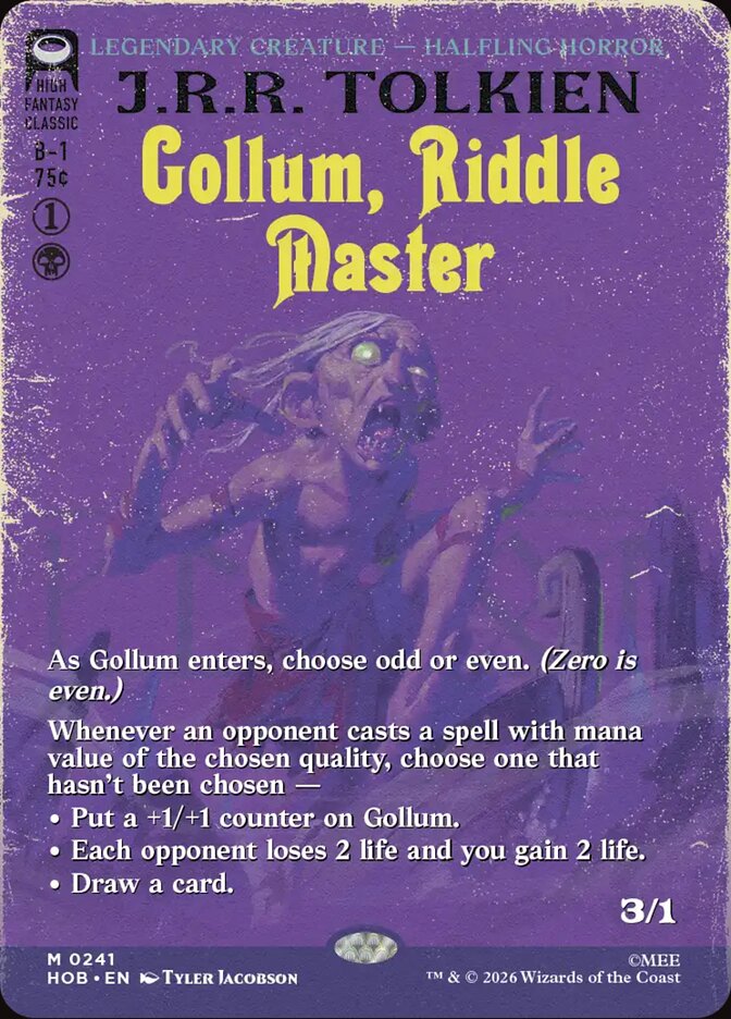 Gollum, Riddle Master MTG proxy card