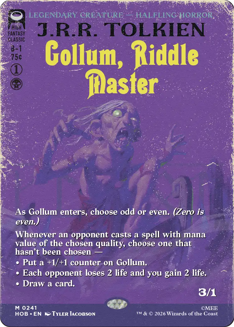 Gollum, Riddle Master MTG proxy card