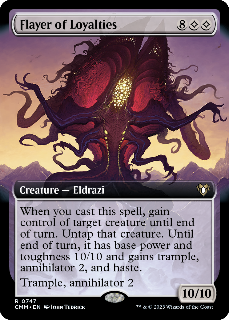 Flayer of Loyalties MTG proxy card