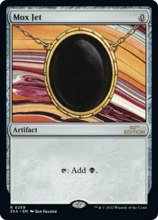 Mox Jet MTG proxy card