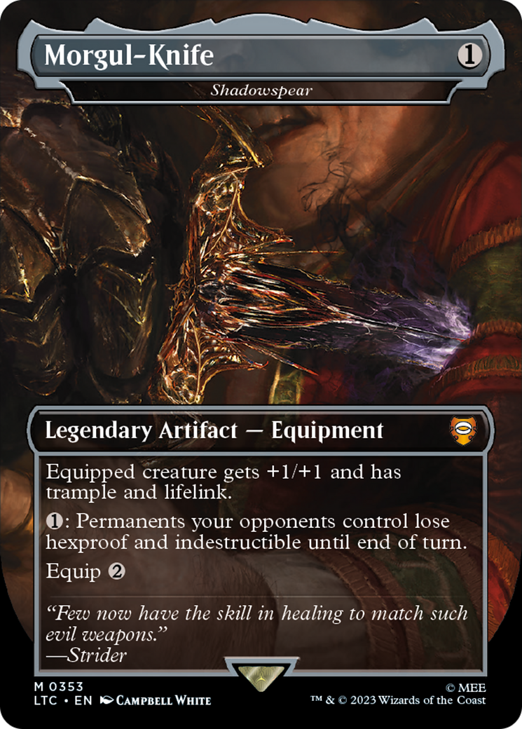 Shadowspear “Morgul-Knife” MTG proxy card